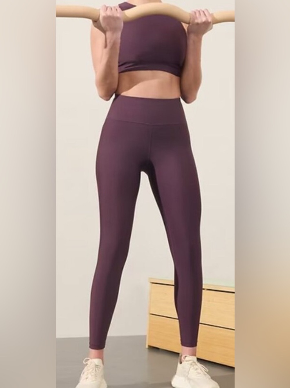 Athleta Interval High-Waist Plum Leggings Size Small/Tall